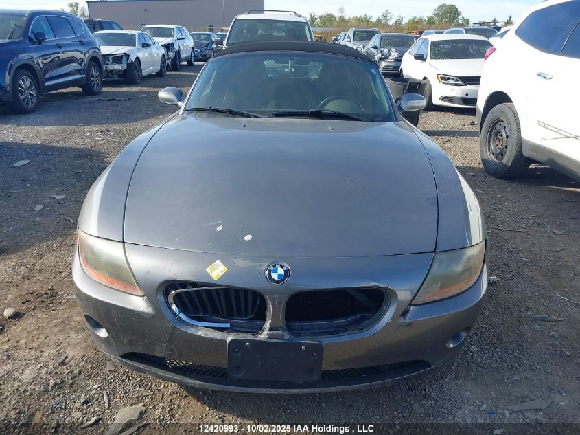 2003 BMW Z4 2.5 VIN: 4USBT33493LR61192 Lot: 12420993