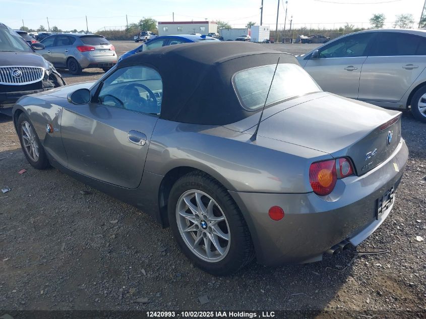 2003 BMW Z4 2.5 VIN: 4USBT33493LR61192 Lot: 12420993
