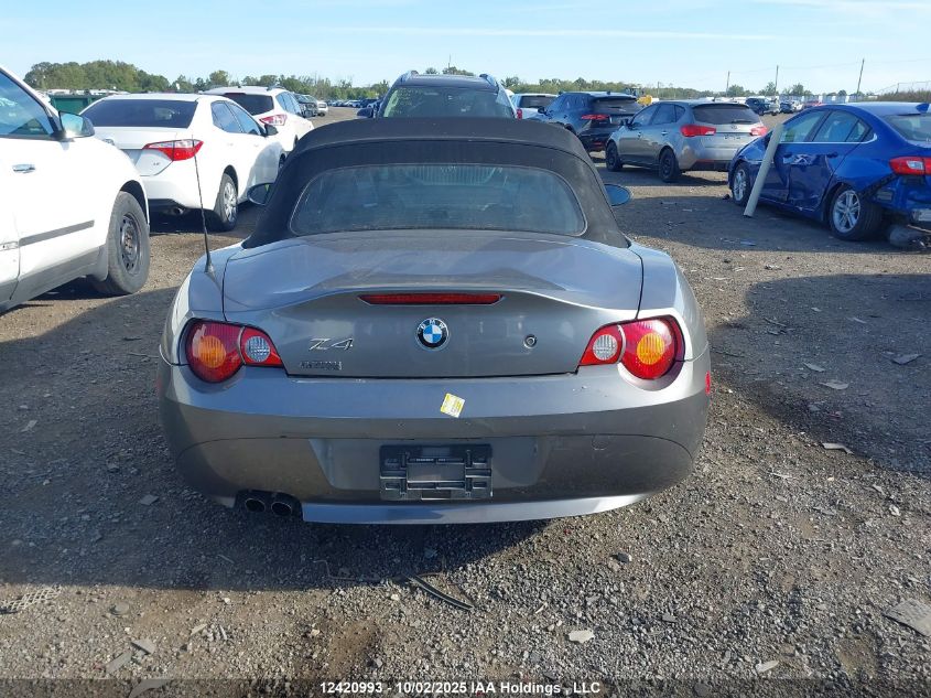 2003 BMW Z4 2.5 VIN: 4USBT33493LR61192 Lot: 12420993