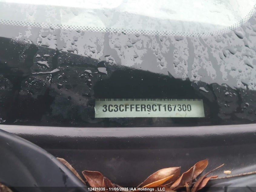 2012 Fiat 500 VIN: 3C3CFFER9CT167300 Lot: 12421035