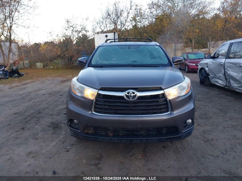2015 Toyota Highlander Xle VIN: 5TDJKRFH1FS173693 Lot: 12421038