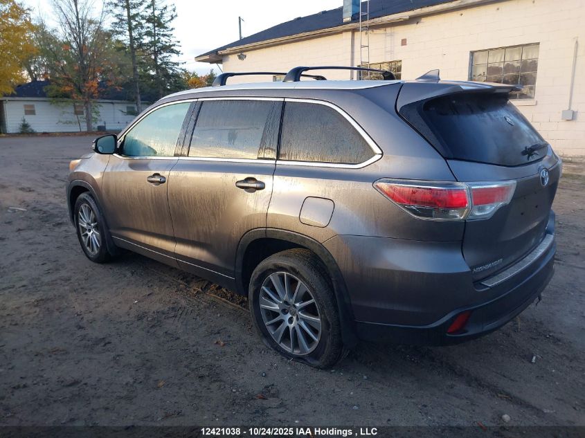 2015 Toyota Highlander Xle VIN: 5TDJKRFH1FS173693 Lot: 12421038