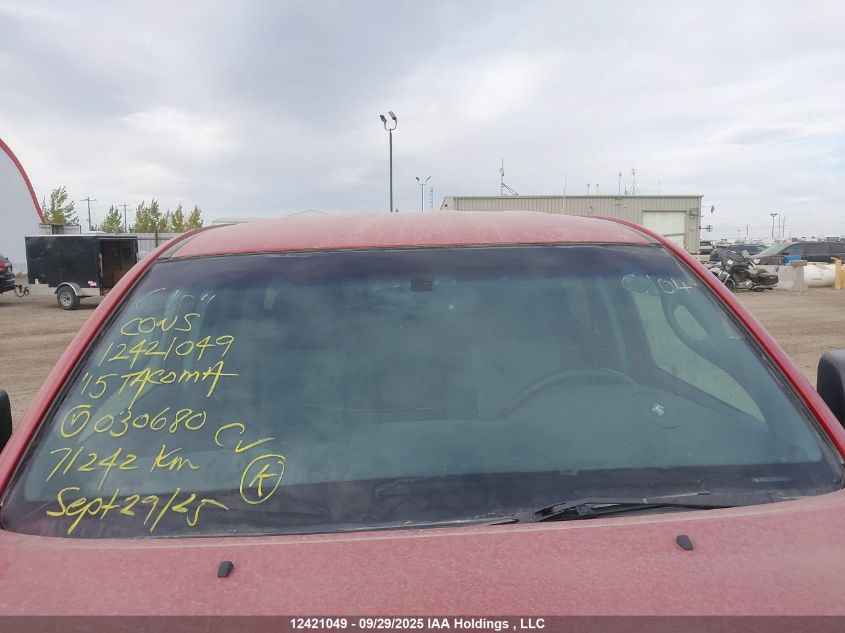 2015 Toyota Tacoma Double Cab Long Bed VIN: 5TFMU4FN9FX030680 Lot: 12421049