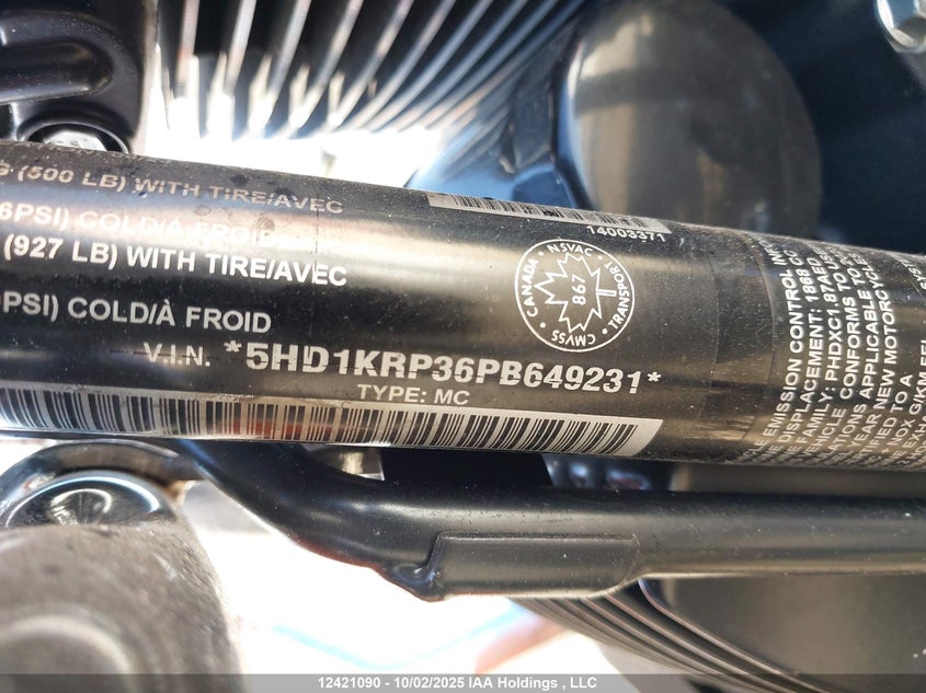 2023 Harley-Davidson Flhxs VIN: 5HD1KRP36PB649231 Lot: 12421090