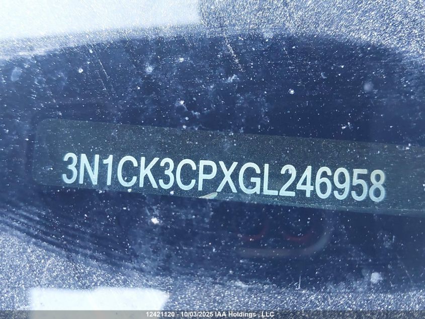 2016 Nissan Micra VIN: 3N1CK3CPXGL246958 Lot: 12421120