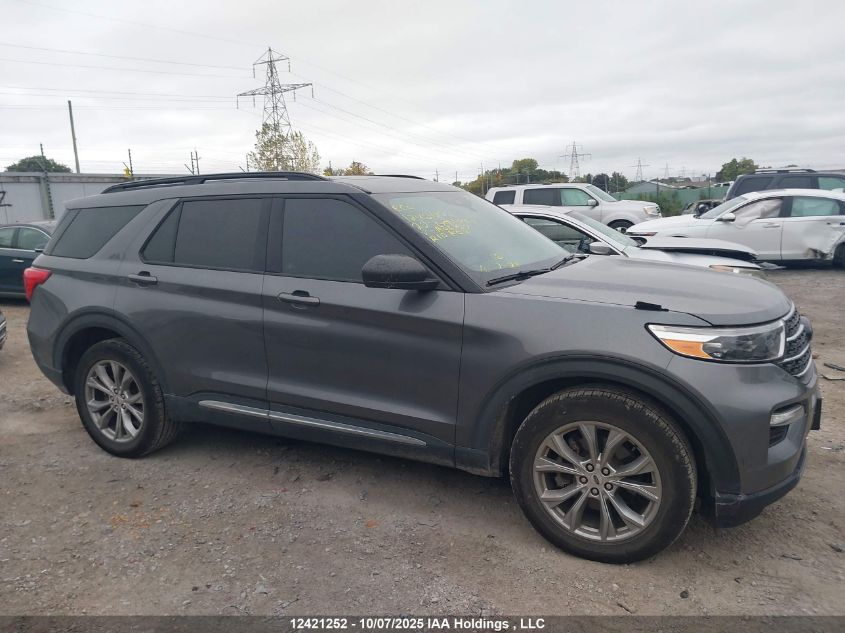 2022 Ford Explorer Xlt VIN: 1FMSK8DHXNGA06187 Lot: 12421252