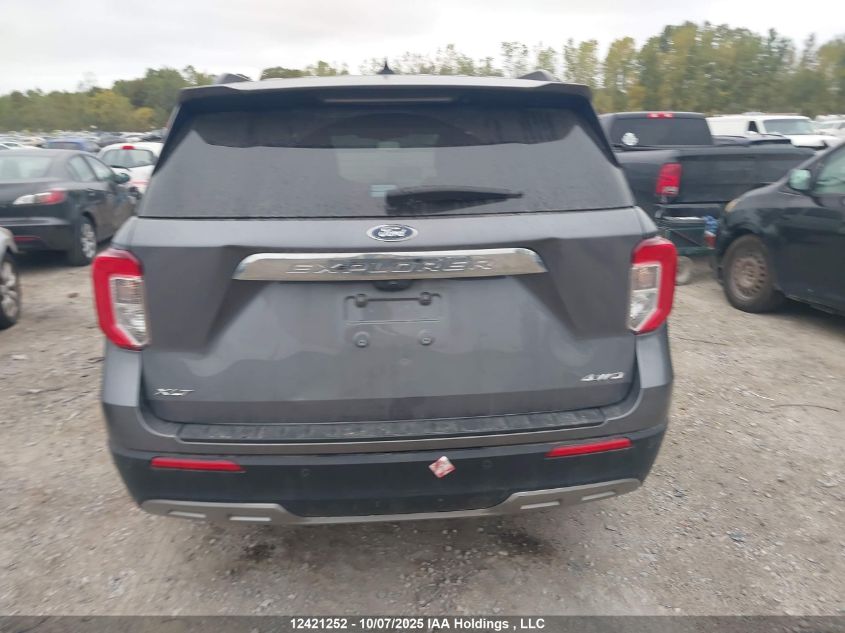 2022 Ford Explorer Xlt VIN: 1FMSK8DHXNGA06187 Lot: 12421252
