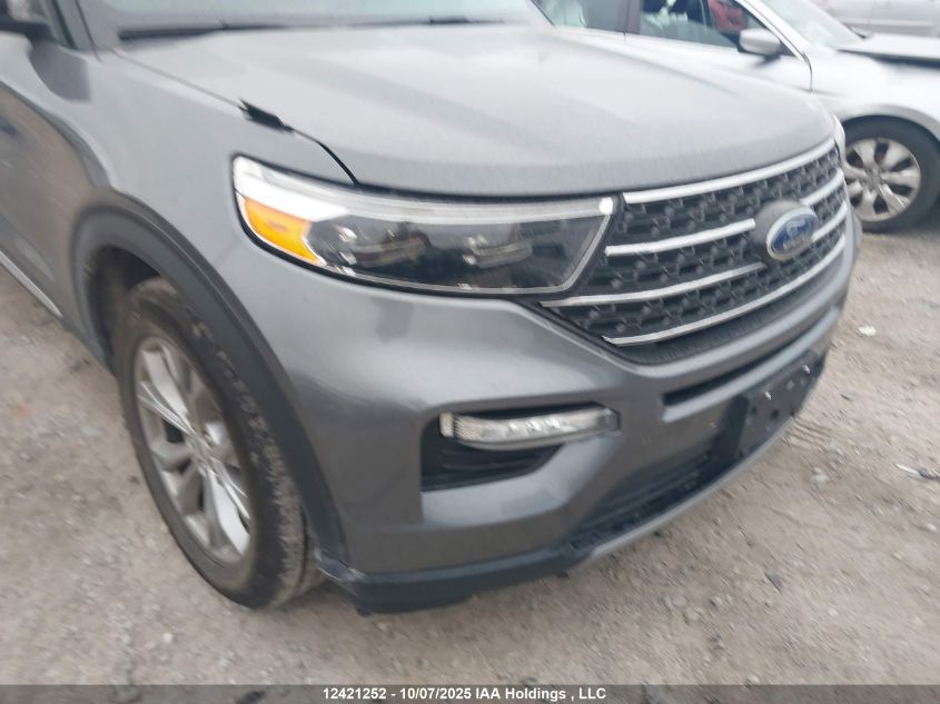 2022 Ford Explorer Xlt VIN: 1FMSK8DHXNGA06187 Lot: 12421252