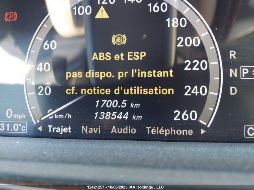 2008 Mercedes-Benz S 550 4Matic VIN: WDDNG86XX8A208614 Lot: 12421257