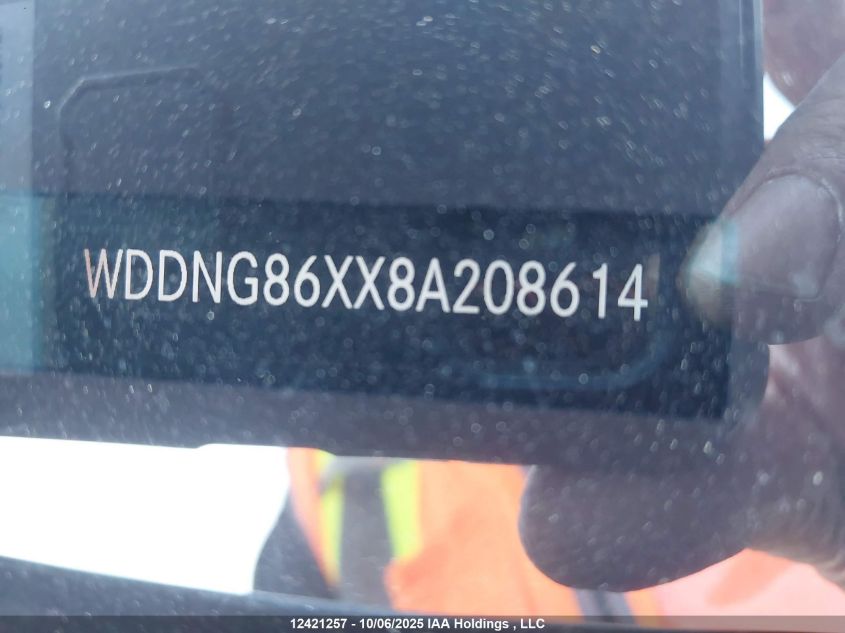 2008 Mercedes-Benz S 550 4Matic VIN: WDDNG86XX8A208614 Lot: 12421257