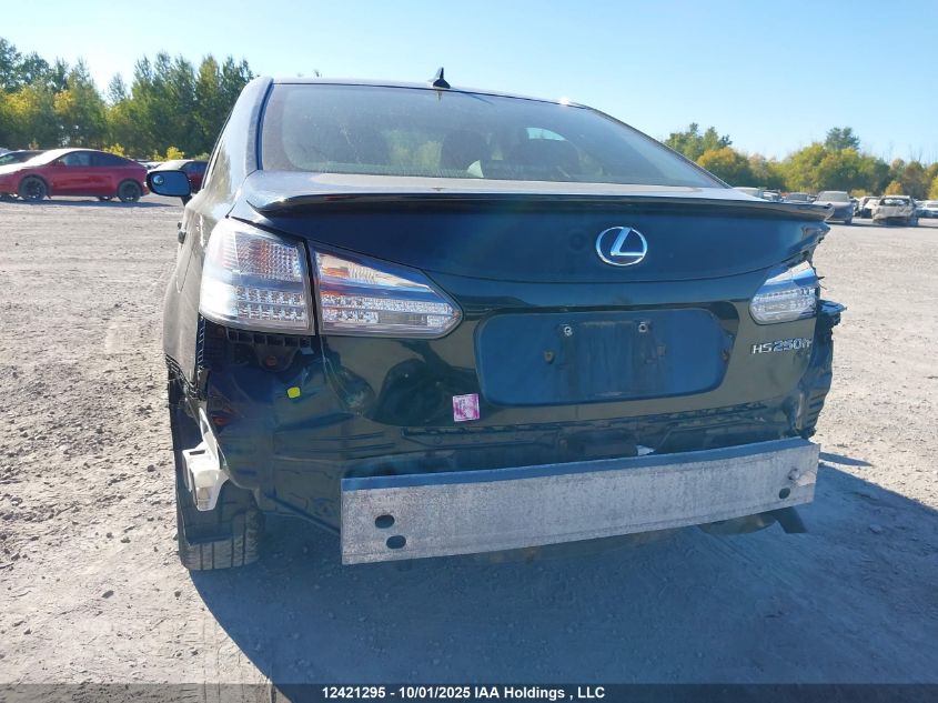 2011 Lexus Hs 250H VIN: JTHBB1BA2B2042741 Lot: 12421295