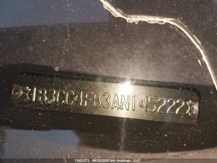 2010 Dodge Avenger Se VIN: 1B3CC4FB3AN145222 Lot: 12421373