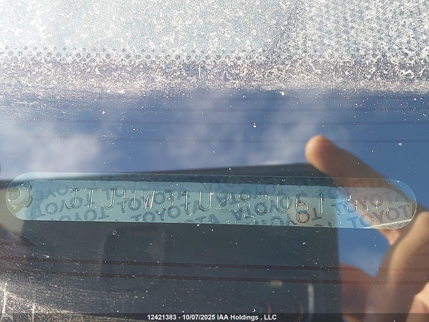 2008 Lexus Rx 400H VIN: JTJHW31U282061366 Lot: 12421383