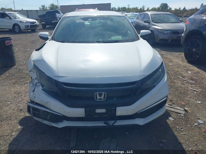 2019 Honda Civic Lx VIN: 2HGFC2E50KH034831 Lot: 12421384