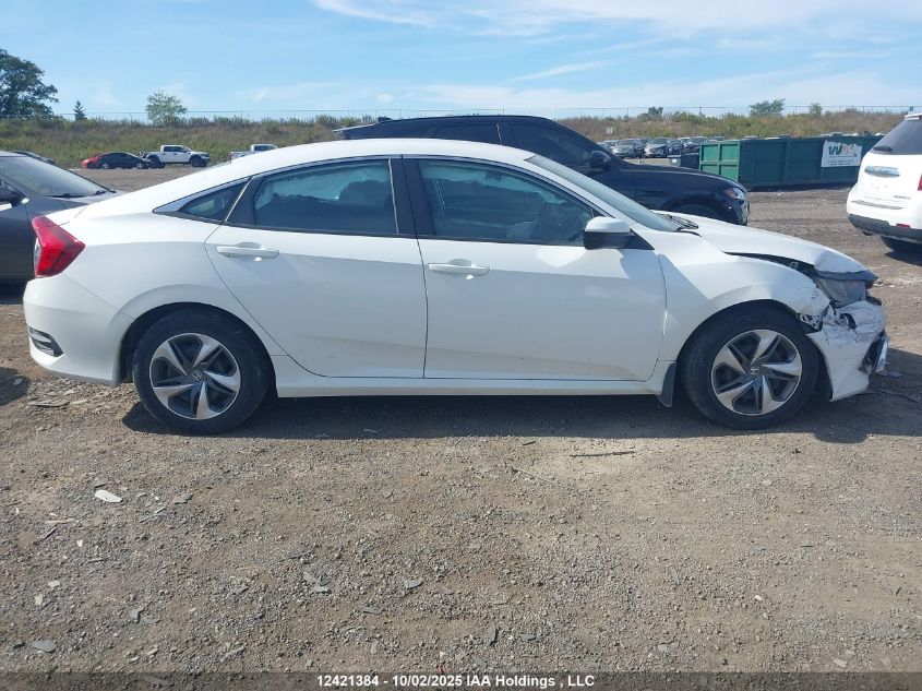 2019 Honda Civic Lx VIN: 2HGFC2E50KH034831 Lot: 12421384