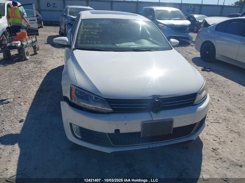 2012 Volkswagen Jetta Gli VIN: 3VW467AJ6CM369752 Lot: 12421407