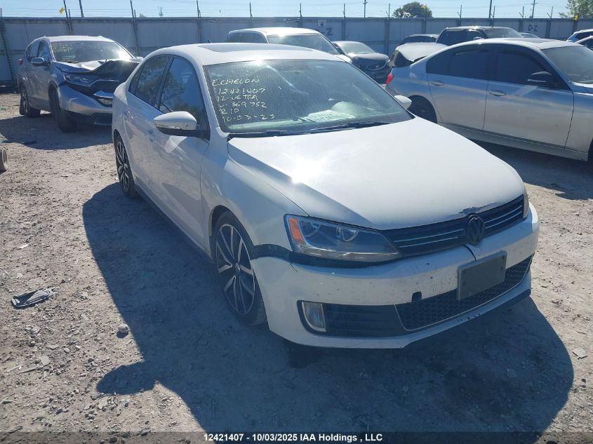 2012 Volkswagen Jetta Gli VIN: 3VW467AJ6CM369752 Lot: 12421407