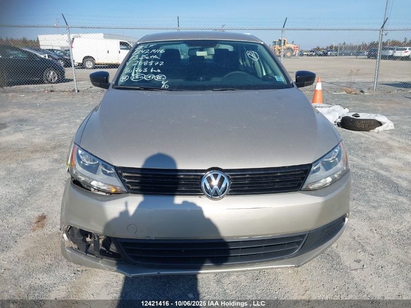 2013 Volkswagen Jetta S VIN: 3VW2K7AJ4DM208577 Lot: 12421416