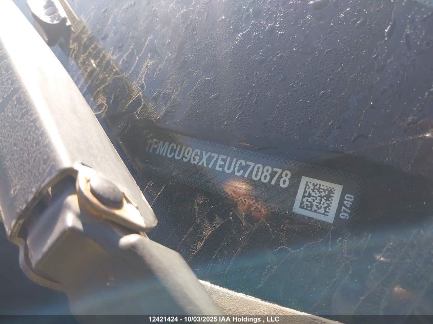2014 Ford Escape Se VIN: 1FMCU9GX7EUC70878 Lot: 12421424