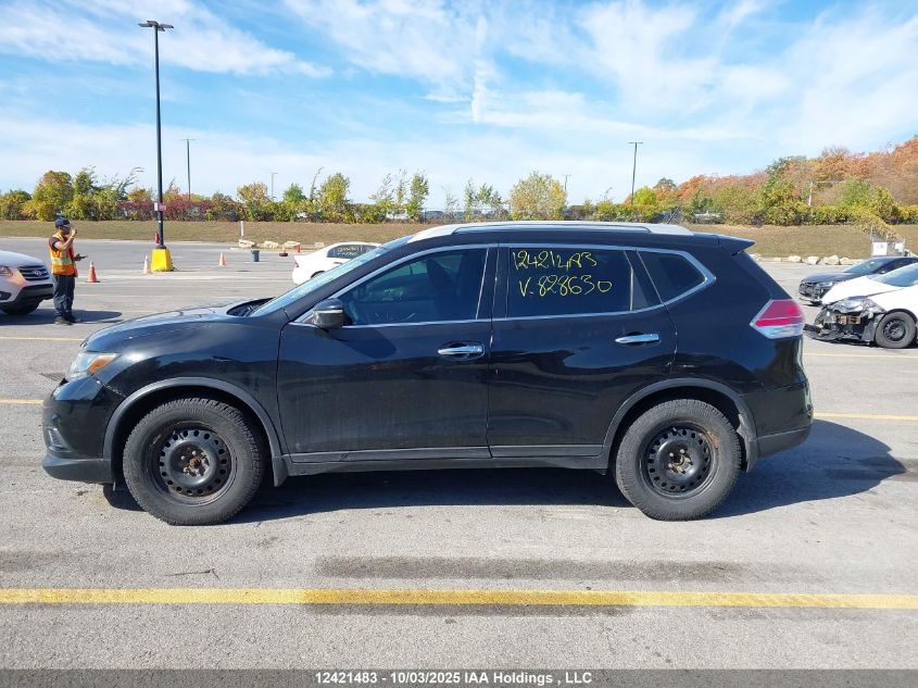 2014 Nissan Rogue S/Sv VIN: 5N1AT2MT0EC828630 Lot: 12421483
