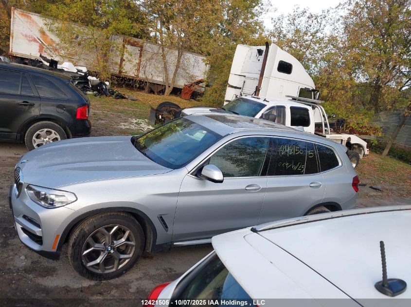 2020 BMW X3 xDrive30I VIN: 5UXTY5C07LLT33747 Lot: 12421505