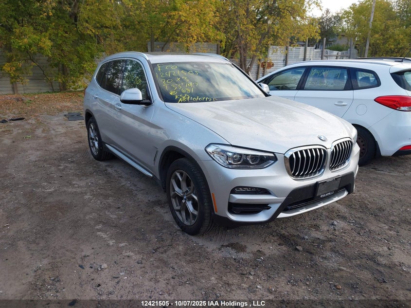 5UXTY5C07LLT33747 2020 BMW X3 xDrive30I auction photo 1