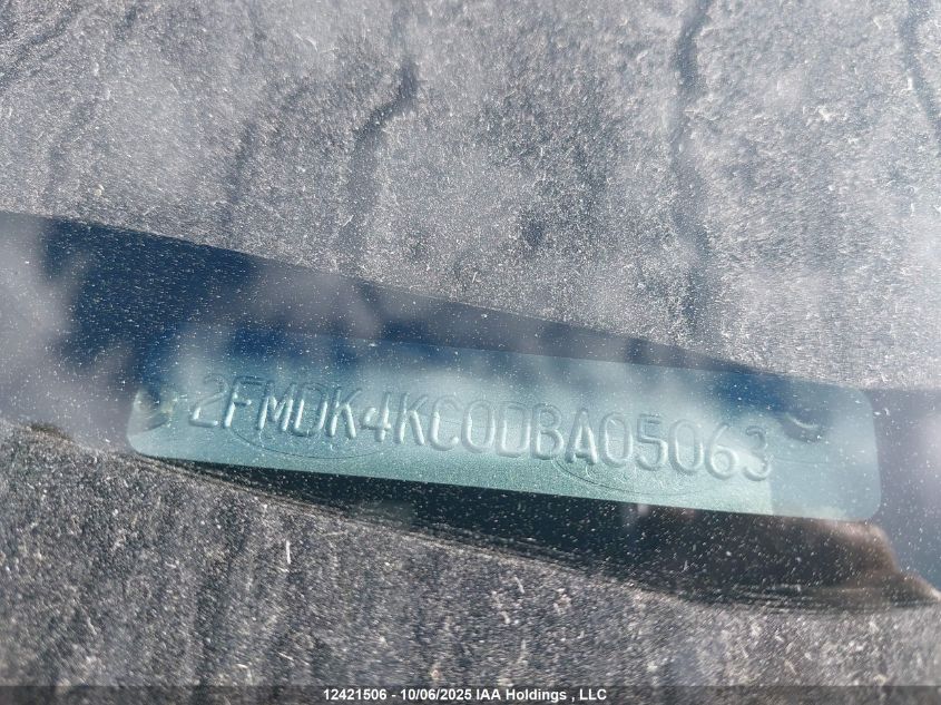 2013 Ford Edge Limited VIN: 2FMDK4KC0DBA05063 Lot: 12421506