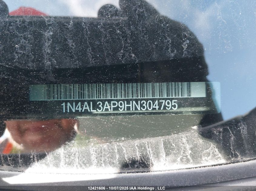 2017 Nissan Altima 2.5/S/Sv/Sl/Sr VIN: 1N4AL3AP9HN304795 Lot: 12421606