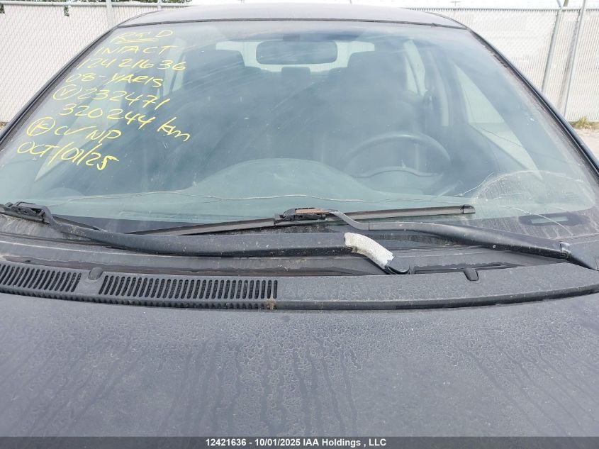 2008 Toyota Yaris VIN: JTDBT923081232471 Lot: 12421636