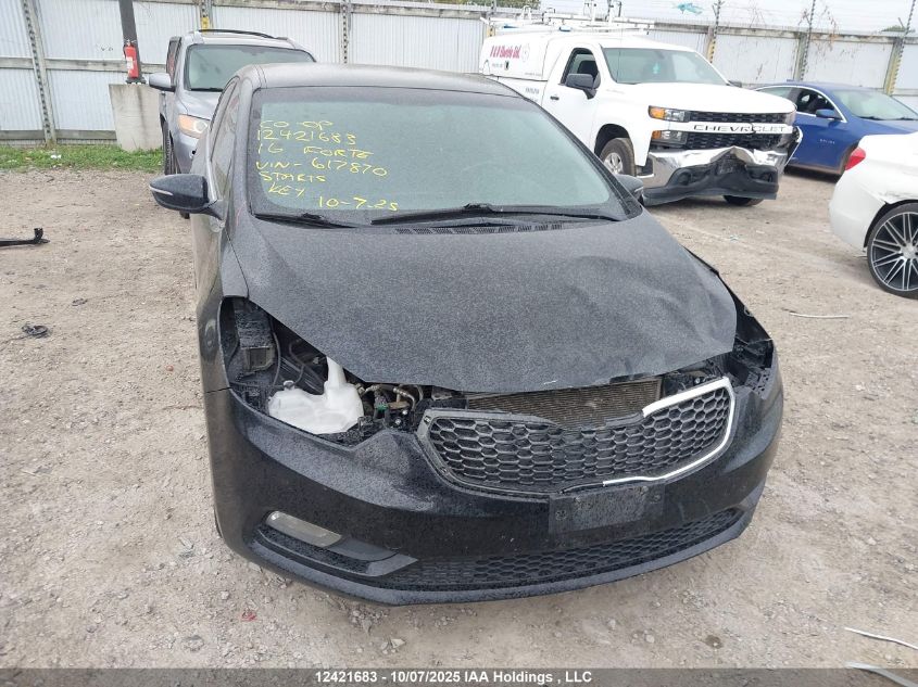 2016 Kia Forte 2.0L Ex/2.0L Ex Se VIN: KNAFX4A88G5617870 Lot: 12421683