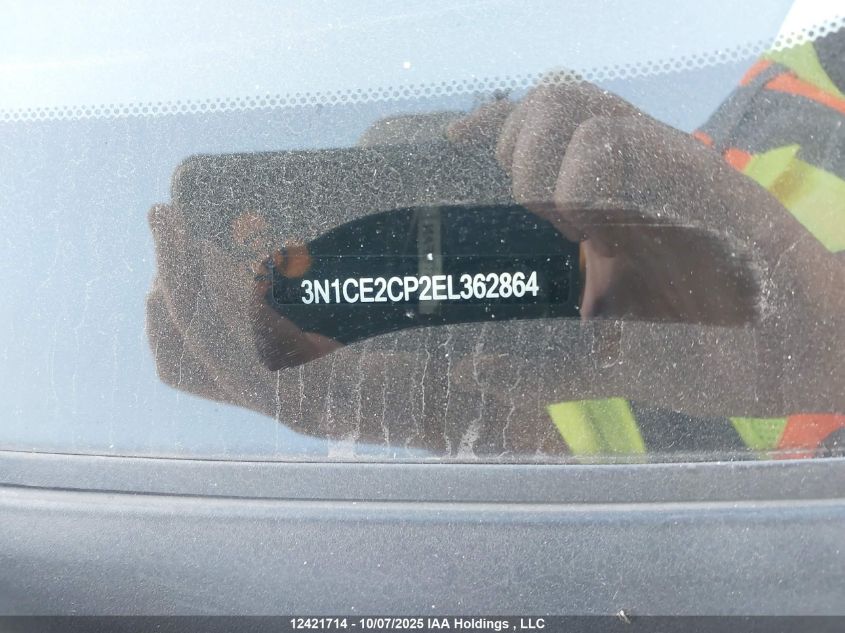 2014 Nissan Versa VIN: 3N1CE2CP2EL362864 Lot: 12421714