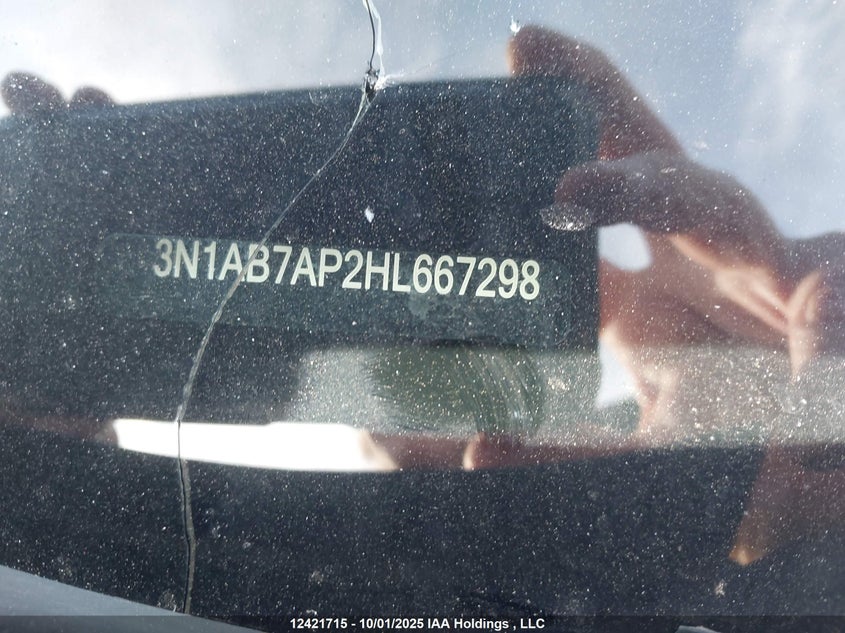2017 Nissan Sentra 1.8 S/1.8 Sl/1.8 Sv VIN: 3N1AB7AP2HL667298 Lot: 12421715