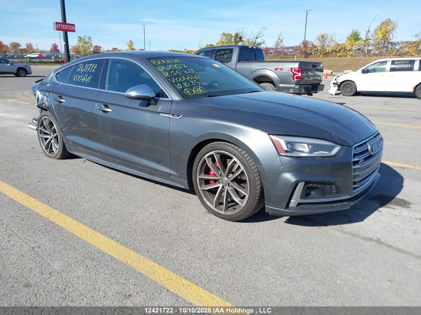 WAUC4CF51JA004640 2018 Audi S5 3.0T Technik auction photo 1