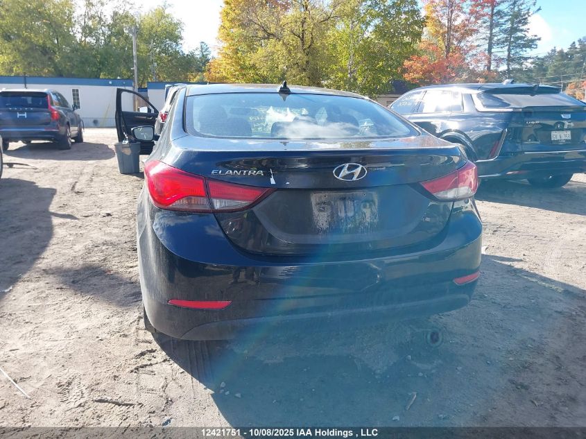 2016 Hyundai Elantra Se/Sport/Limited VIN: 5NPDH4AE4GH715274 Lot: 12421751