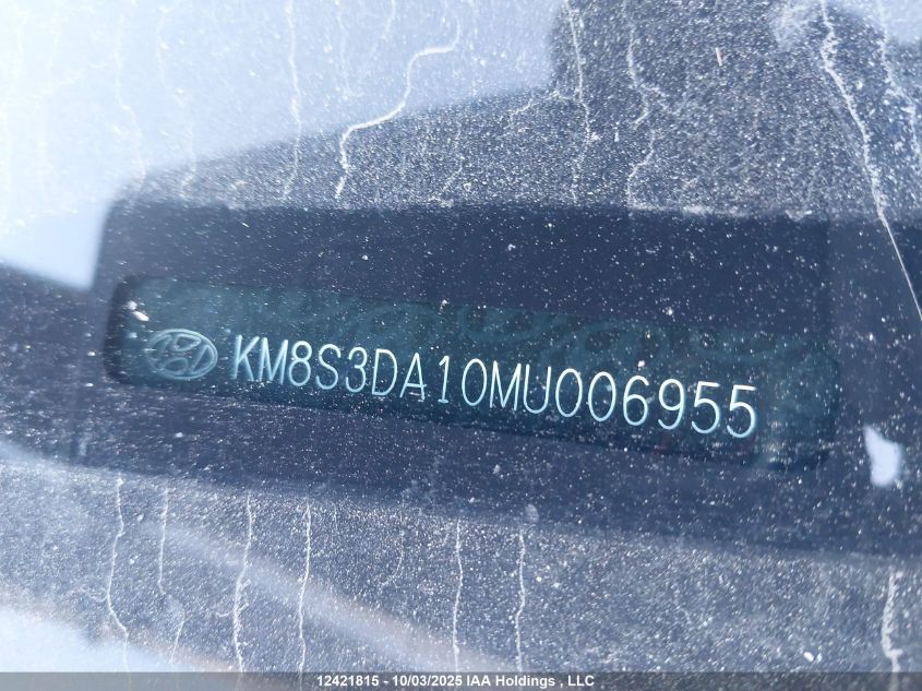2021 Hyundai Santa Fe Preferred Hybrid Awd With Trend Package VIN: KM8S3DA10MU006955 Lot: 12421815