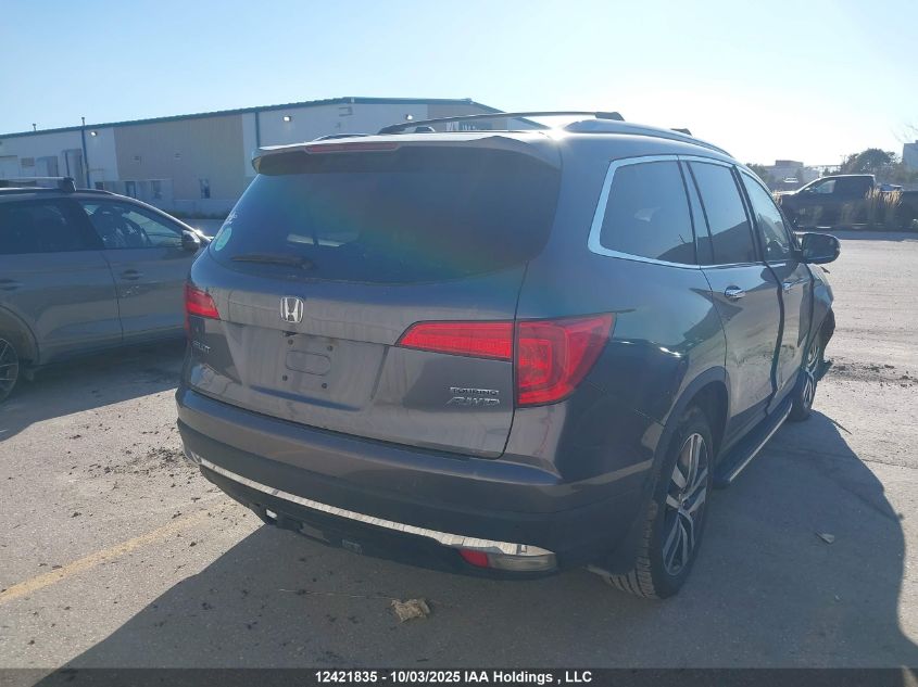 2016 Honda Pilot Touring VIN: 5FNYF6H97GB511417 Lot: 12421835