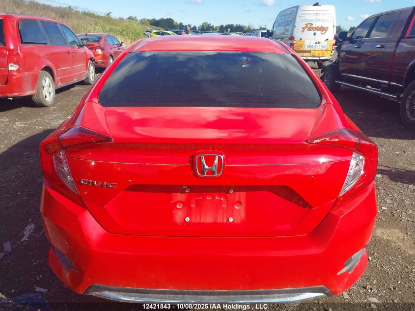 2020 Honda Civic Ex VIN: 2HGFC2F71LH004643 Lot: 12421843