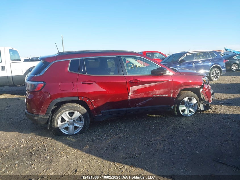 2022 Jeep Compass Latitude VIN: 3C4NJDBB9NT141684 Lot: 12421866