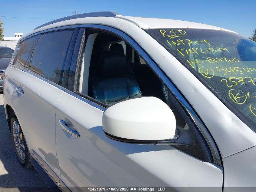 2014 Infiniti Qx60 VIN: 5N1AL0MM5EC545492 Lot: 12421879