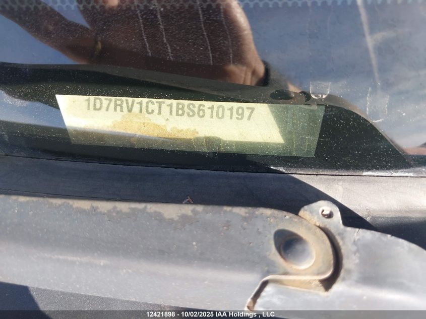 2011 Dodge Ram 1500 VIN: 1D7RV1CT1BS610197 Lot: 12421898