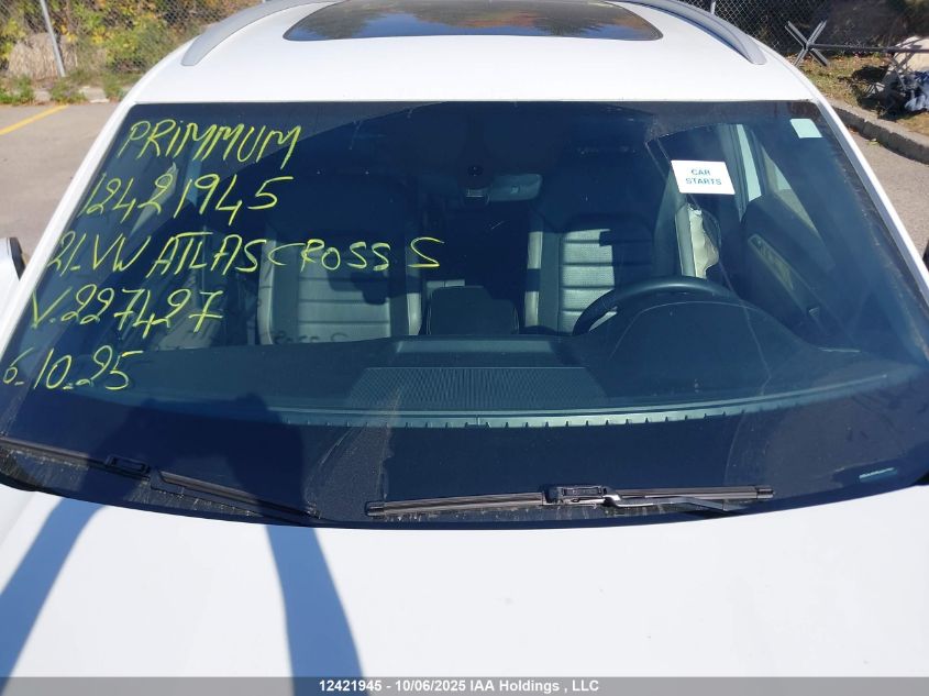 2021 Volkswagen Atlas Cross Sport 3.6 Fsi Highline VIN: 1V2BE2CA0MC227427 Lot: 12421945