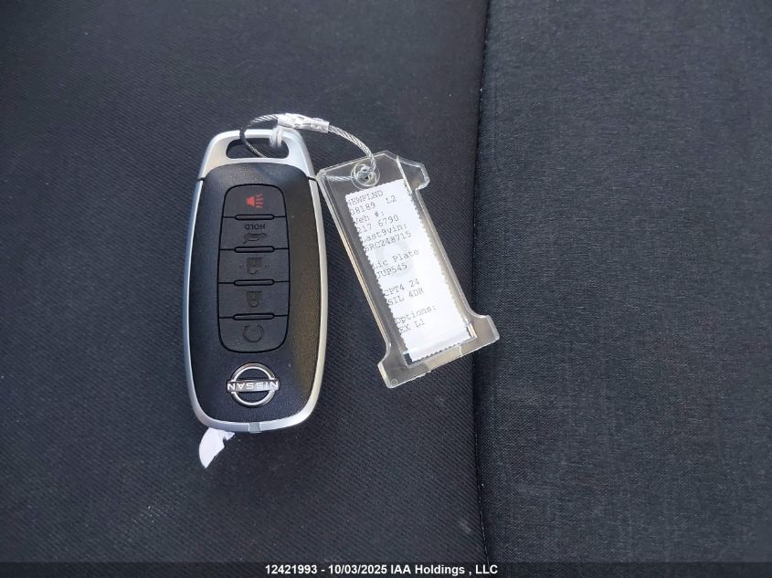 2024 Nissan Pathfinder Sv VIN: 5N1DR3BE6RC248715 Lot: 12421993