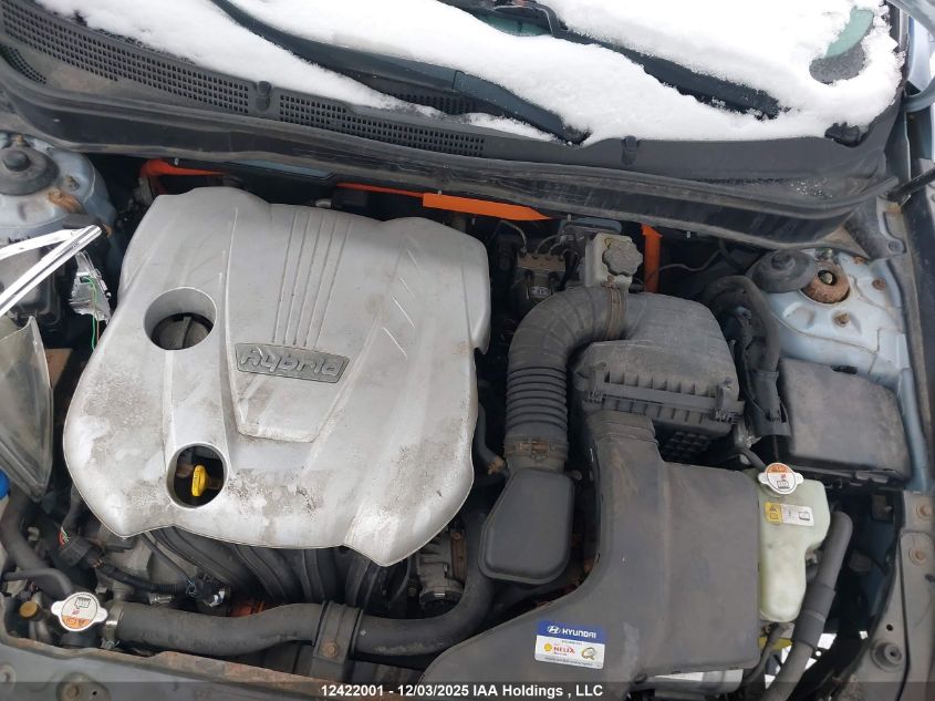 2011 Hyundai Sonata Hybrid Premium VIN: KMHEC4A48BA009365 Lot: 12422001