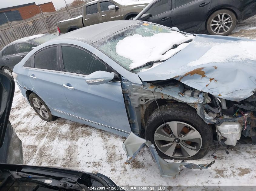 2011 Hyundai Sonata Hybrid Premium VIN: KMHEC4A48BA009365 Lot: 12422001