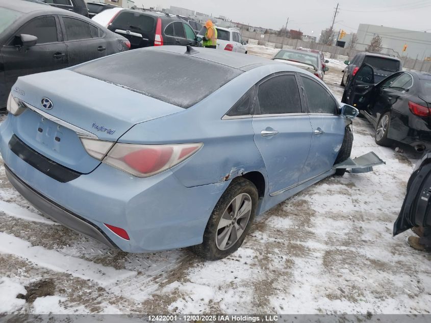 2011 Hyundai Sonata Hybrid Premium VIN: KMHEC4A48BA009365 Lot: 12422001