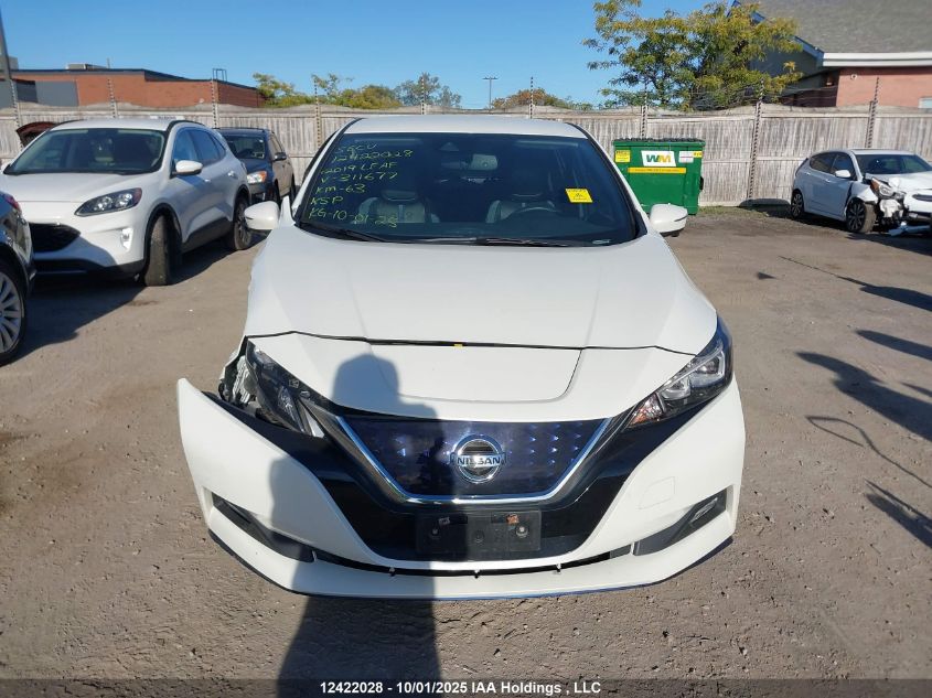 2019 Nissan Leaf S Plus/Sl Plus/Sv Plus VIN: 1N4BZ1CP6KC311677 Lot: 12422028