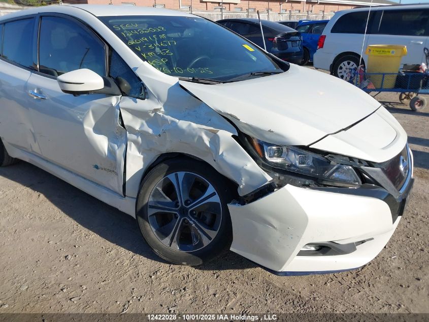2019 Nissan Leaf S Plus/Sl Plus/Sv Plus VIN: 1N4BZ1CP6KC311677 Lot: 12422028
