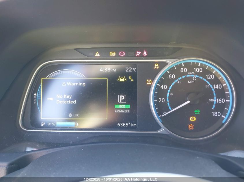 2019 Nissan Leaf S Plus/Sl Plus/Sv Plus VIN: 1N4BZ1CP6KC311677 Lot: 12422028