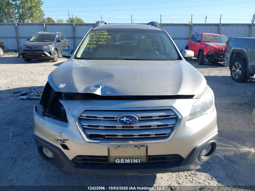 2015 Subaru Outback 2.5I Limited VIN: 4S4BSCLC1F3204092 Lot: 12422096