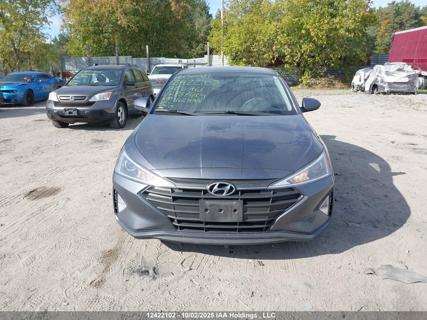 2019 Hyundai Elantra Se VIN: KMHD74LF8KU787484 Lot: 12422102